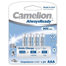 Recargable "Always Ready" AAA 800mAh (4 pcs) Camelion