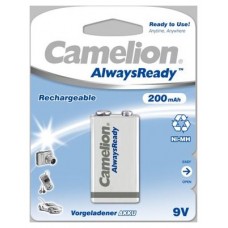 Recargable "Always Ready" 9V 200mAh (1 pcs) Camelion