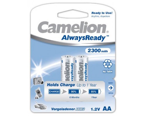 Recargable "Always Ready" AA 2300mAh (2 pcs) Camelion