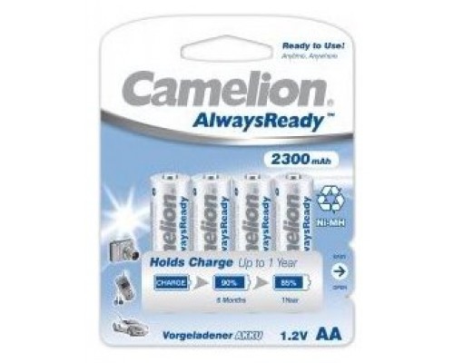 Recargable "Always Ready" AA 2300mAh (4 pcs) Camelion