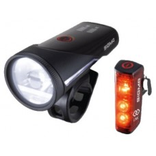 Sigma Sport Aura 100 Set + Blaze Link Iluminación trasera + iluminación delantera (set) LED