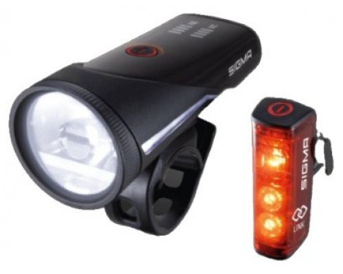 Sigma Sport Aura 100 Set + Blaze Link Iluminación trasera + iluminación delantera (set) LED