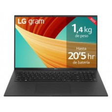 LG 17Z90R i7-1360P Portátil 43,2 cm (17") WQXGA Intel® Core™ i7 32 GB LPDDR5-SDRAM 1 TB SSD NVIDIA GeForce RTX 3050 Wi-Fi 6 (802.11ax) Windows 11 Home Negro