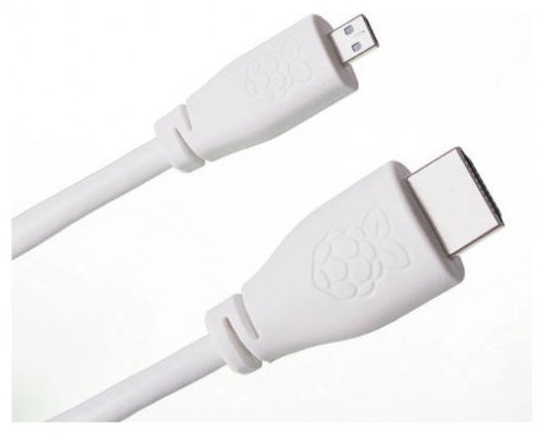 Raspberry Pi T7689AX cable HDMI 1 m HDMI tipo A (Estándar) HDMI tipo D (Micro) Blanco