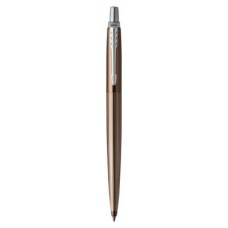 BOLIGRAFO RETRACTIL JOTTER PREMIUM CARLISLE PINSTRIPE MARRON CON BORDE CROMADO PUNTO MEDIO TINTA AZUL PARKER 1953201