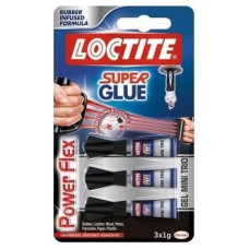 Pack de 12. ADHESIVO INSTANTANEO SUPER GLUE-3X1GR. MONODOSIS POWER GEL LOCTITE 2640066 [min12]