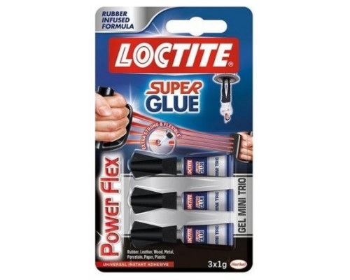 Pack de 12. ADHESIVO INSTANTANEO SUPER GLUE-3X1GR. MONODOSIS POWER GEL LOCTITE 2640066 [min12]