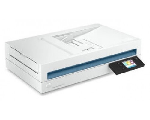 HP Scanjet Pro N4600 fnw1 Escáner de superficie plana y alimentador automático de documentos (ADF) 1200 x 1200 DPI A5 Blanco