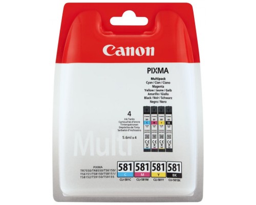 TINTA CANON CLI-581 PACK  C/M/Y/BK MULTI BLISTER