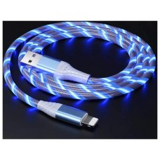 Cable USB Lightning LED Azul Biwond