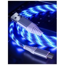 Cable USB Tipo C LED Azul Biwond