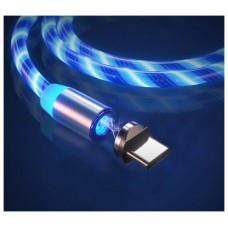 Cable Magnético USB 2.0 Tipo C LED Azul Biwond