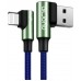 Cable Acodado USB 2.0 Tipo C Azul / Verde Biwond