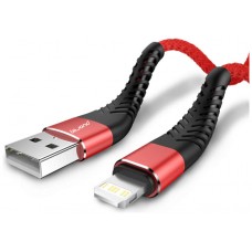 Cable Anti Rotura Lightning a USB 2.0 Rojo Biwond