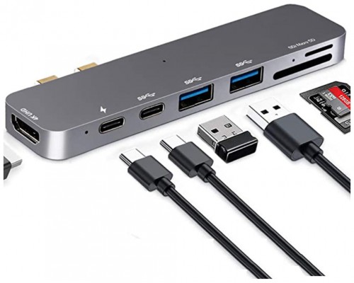 Hub USB Carga Universal 7 Puertos en 1 Biwond