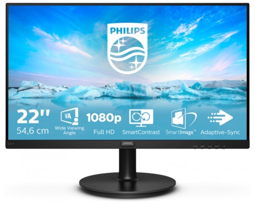 MONITOR PHILIPS V-LINE 221V8 21.5" FULL HD NEGRO