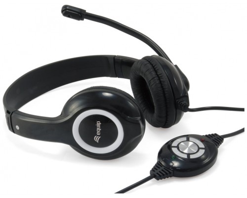 Auricular equip usb + microfono flexible