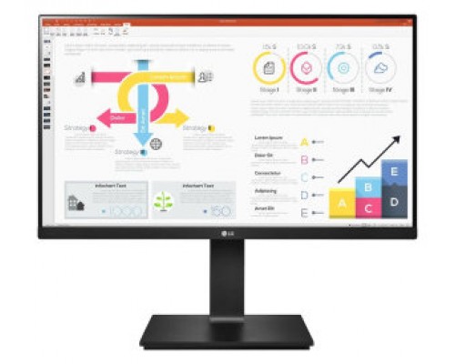 LG 24QP750-B pantalla para PC 60,5 cm (23.8") 2560 x 1440 Pixeles Quad HD LED Negro