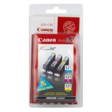 Multipack canon cli 521 pixma 3600 -  4600 -  4700 -  mp540 -  550 -  560 -  620 -  630 -  640 -  980 -  mx860 -  870 blister