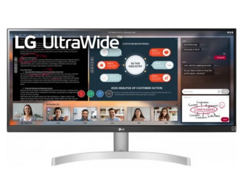 LG 29WN600-W pantalla para PC 73,7 cm (29") 2560 x 1080 Pixeles UltraWide Full HD LED Plata