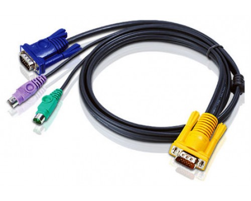 Aten Cable KVM PS/2 con SPHD 3 en 1 de 3 m