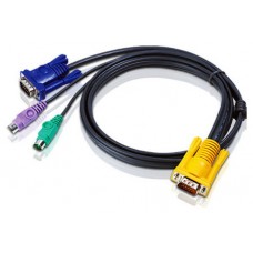 Aten 2L-5210P cable para video, teclado y ratón (kvm) Negro 10 m