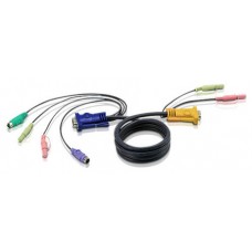 Aten Cable KVM PS/2 con audio y SPHD 3 en 1 de 1,8 m