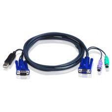 Aten 2L5503UP cable para video, teclado y ratón (kvm) Negro 3 m