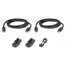 Aten 2L-7D02UDPX5 cable para video, teclado y ratón (kvm) 1,8 m Negro