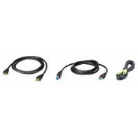 ATEN 2L-7D02UHX3 cable para video, teclado y ratón (kvm) Negro 1,8 m