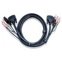 Aten Cable KVM DVI-I single link USB de 1,8 m