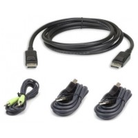 Aten 2L-7D03UDPX4 cable para video, teclado y ratón (kvm) 3 m Negro