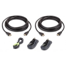 Aten 2L-7D03UHX5 cable para video, teclado y ratón (kvm) 3 m Negro