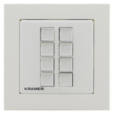 KRAMER CONTROL 8–BUTTON ETHERNET AND KNET™ 1-GANG CONTROL KEYPAD, POE - RC-308/EU-80/86(W) (30-804701590)