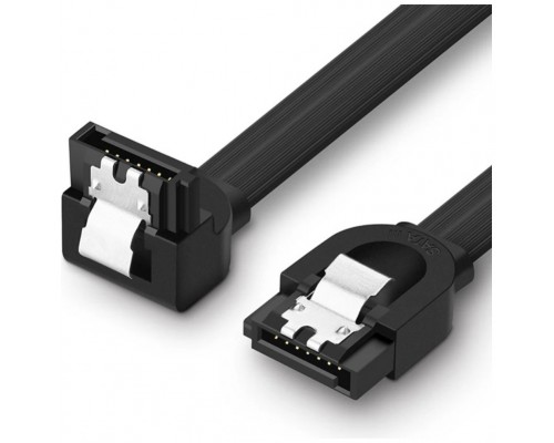 Cable Datos SATA 3 UGREEN Recto / Acodado 0.5m Negro