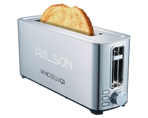 TOSTADORA INOX PALSON VANCOUVER 30965 AMPLIA RANURA PARA UNA REBANADA 1050W