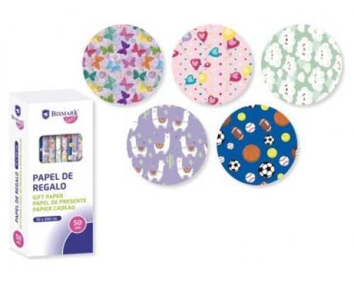 Pack de 50. Bismark 329855 papel de regalo [min50]