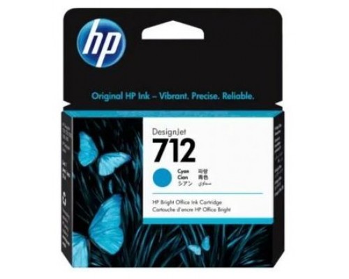 HP712 CARTUCHO GRAN FORMATO HP 712 CIAN (3ED67A)