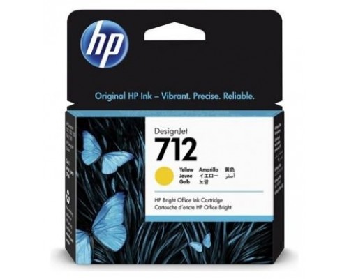 HP7122 CARTUCHO GRAN FORMATO TINTA HP 712 AMARILLO (3ED69A)