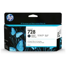 HP 728 130-ml Matte Black DesignJet Ink Cartridge cartucho de tinta 1 pieza(s) Original Rendimiento estándar Negro mate