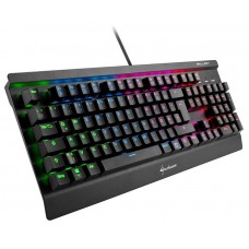 TECLADO GAMING SHARKOON SGK3 MECANICO RGB USB BROWN SWITCH