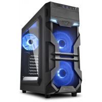 CAJA SHARKOON VG7-W ATX 2XUSB3.0 2XUSB2.0 SIN FUENTE AZUL