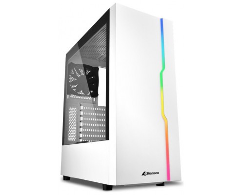 CAJA SHARKOON RGB SLIDER ATX 2XUSB3.0 2XUSB2.0 SIN FUENTE BLANCO