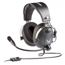 Thrustmaster 4060196 auricular y casco Auriculares Alámbrico Aviación/Control de tráfico aéreo Gris