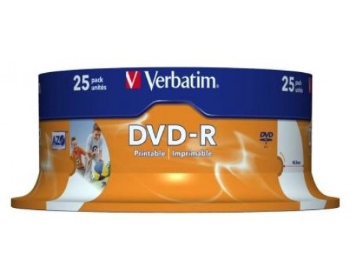 DVD-R 4.7 16X LATA 25 IMPRIMIBLE