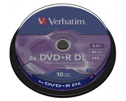 VERBATIM-DVD+R DC 8.5GB 10U