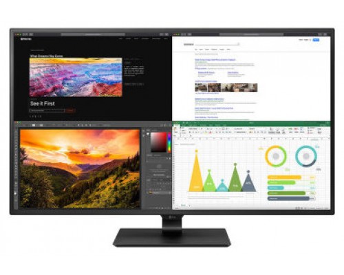 LG 43UN700P-B pantalla para PC 109,2 cm (43") 3840 x 2160 Pixeles 4K Ultra HD LED Negro
