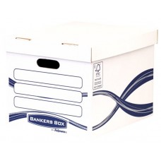 Pack de 10. Fellowes 4460801 caja de almacenaje Rectangular Papel Azul, Blanco [min10]