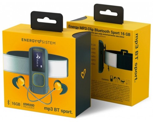 Energy Sistem MP3 Clip BT Sport Amber 16GB