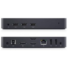 Dell Replicador de Puertos USB 3.0 Ultra HD Triple Video Docking Station D3100 EUR (Compatible con 4k)